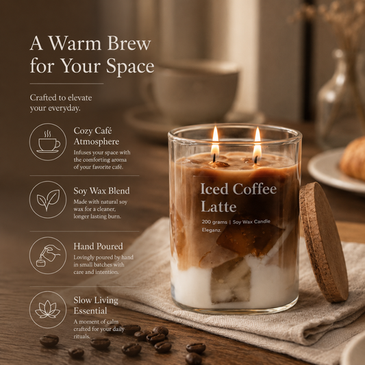 Iced Coffee Latte Candle
