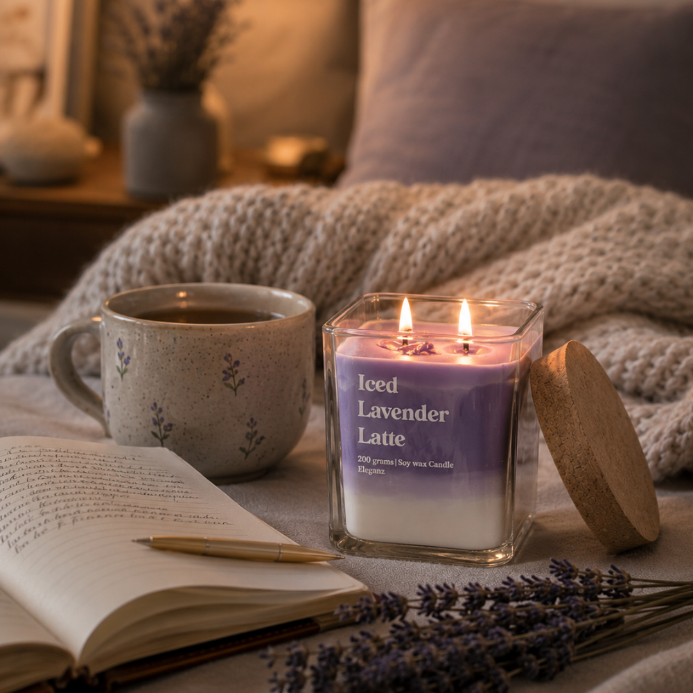 Iced Lavender Latte Candle