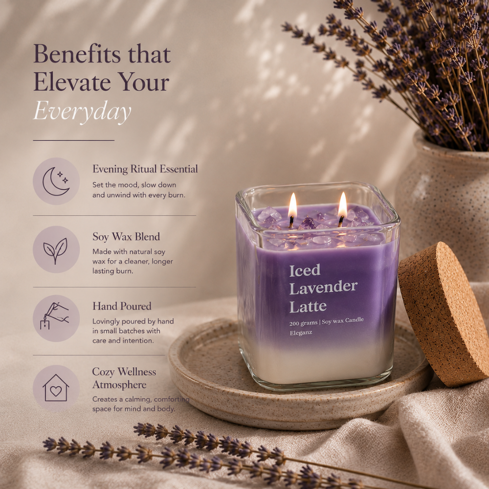 Iced Lavender Latte Candle