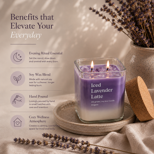Iced Lavender Latte Candle
