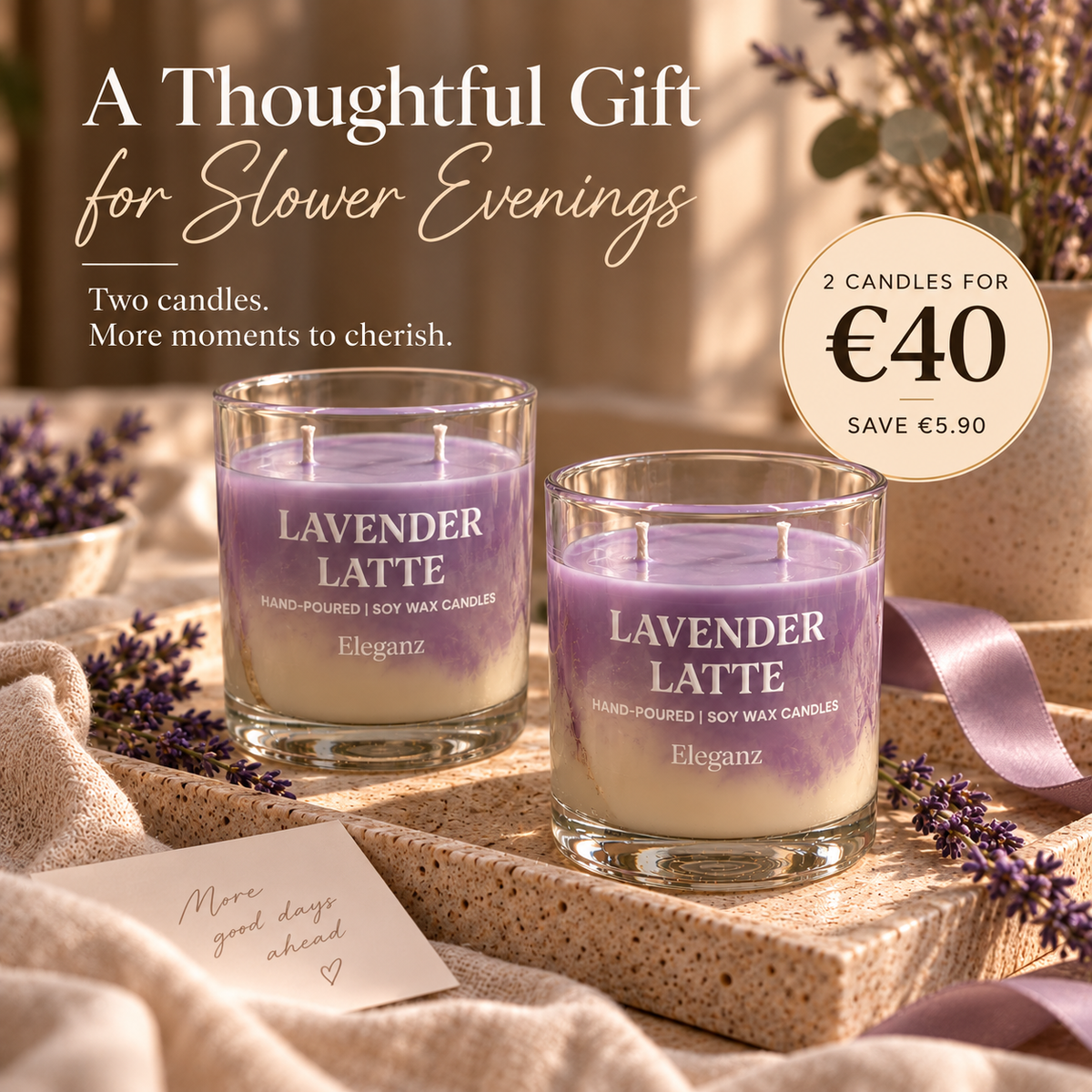 Iced Lavender Latte Candle
