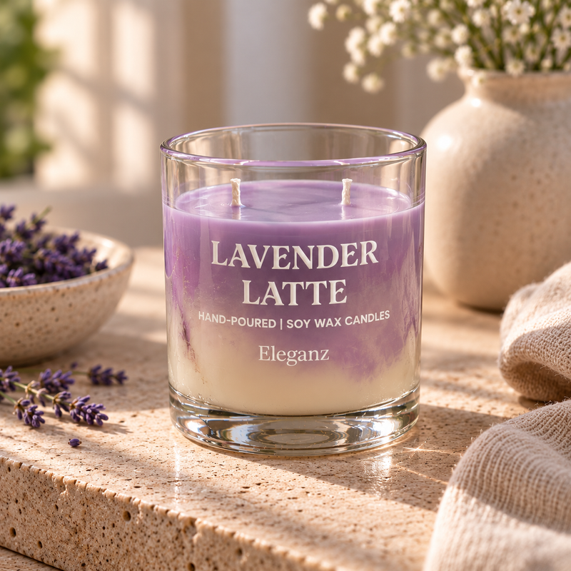 Iced Lavender Latte Candle