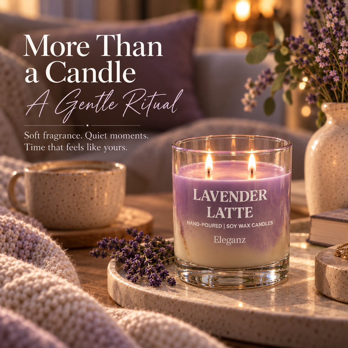 Iced Lavender Latte Candle