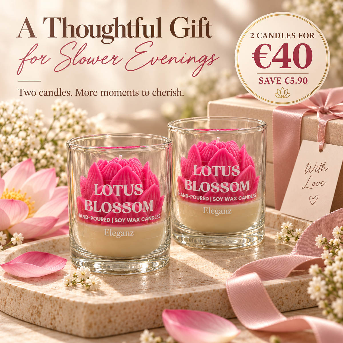 Lotus Blossom Candle